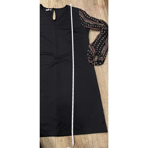 Maurices Large Paisley Sleeves Ponte Knit Shift Dress - Picture 5 of 7